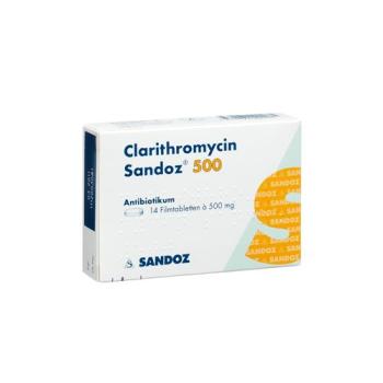 Clarithromycin Sandoz film tablets 500 mg 20 pcs