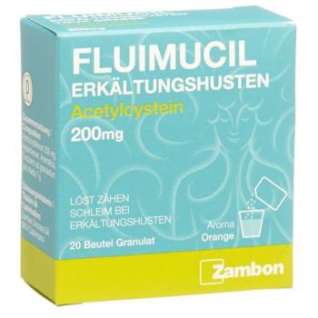 Fluimucil Cold Cough Gran 200 mg Btl 20 pcs
