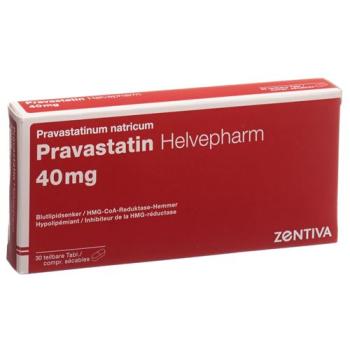 Pravastatin Helvepharm Tabl 40 mg 30 pcs