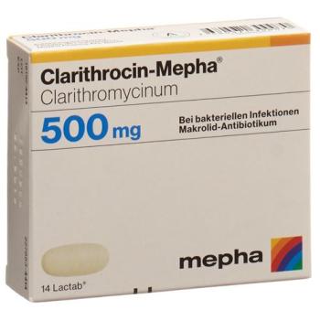 Clarithrocin Mepha 500 mg 14 Lactabs
