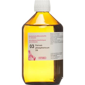 PHYTOMED SCH&Uuml;SSLER Nr3 Ferrum phosphoricum Dil D 6 500 ml