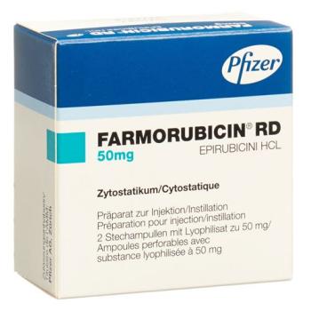 Farmorubicin RD dry sub 50 mg amp 2 pcs