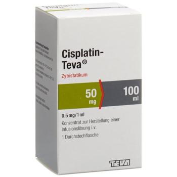 Cisplatin Teva Inf Conc 50mg/100ml perf 100ml