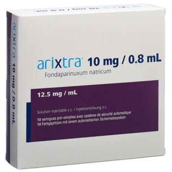 Arixtra Inj Loes 10 mg/0.8ml 10 Fertspr 0.8 ml