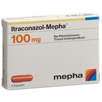 Itraconazol-Mepha 4 capsules caps 100 mg 4 pcs