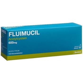 Fluimucil Brausetable 600 mg adults citron 100 pcs