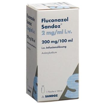 Fluconazol Sandoz Inf L&ouml;s 200 mg/100ml Vial 100 ml