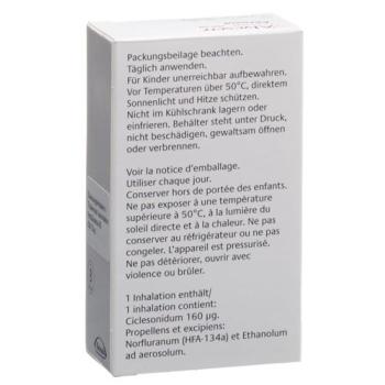Alvesco dosing aerosols 160 mcg 120 doses