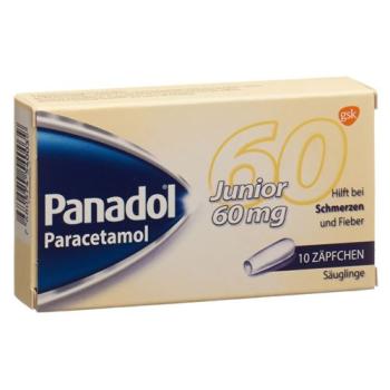 Panadol Junior Supp 60 mg 10 pcs