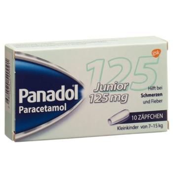 Panadol Junior Supp 125 mg 10 pcs