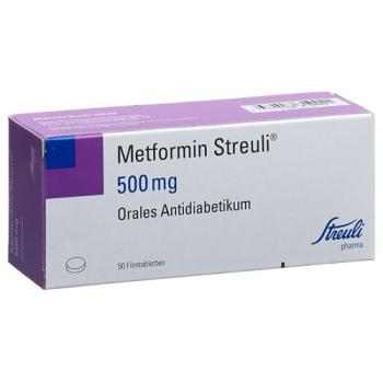 Metformin Streuli Filmtablet 500 mg 50 pcs