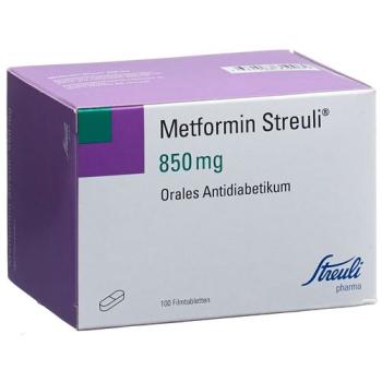 Metformin Streuli film tablets 850 mg 100 pcs