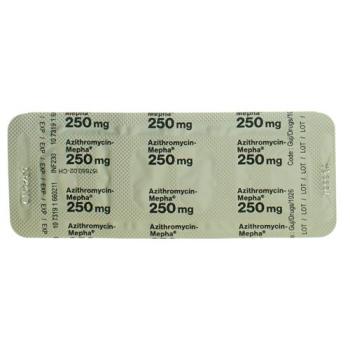 Azithromycin-Mepha Lactab 250 mg 6 pcs
