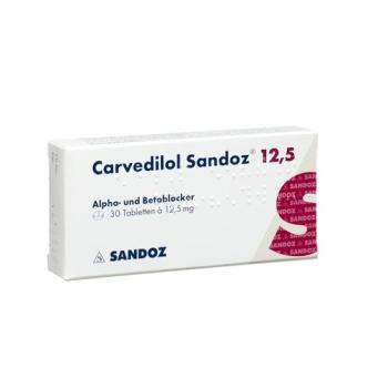 Carvedilol Sandoz Tabl 12.5 mg 30 pcs