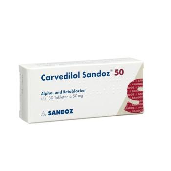 Carvedilol Sandoz Tabl 50 mg 30 pcs