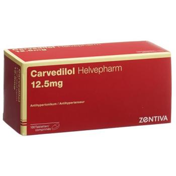 Carvedilol Helvepharm Tabl 12.5 mg 100 pcs
