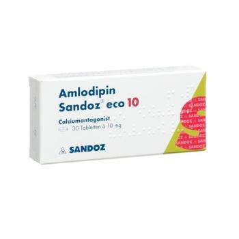 AMLODIPIN SANDOZ ECO TABL 10 MG 30 PCS