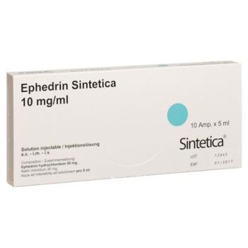 Ephedrine Sintetica Inj Loes 50mg/5ml 10amp 5ml