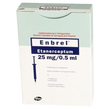 Enbrel Inj Loes 25mg/0.5ml 4 Fertspr 0.5ml
