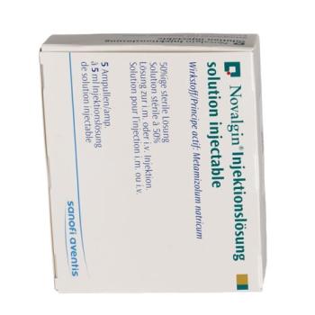 Novalgin Inj L&ouml;s 2.5 g/5ml i.m/i.v 5 amp 5 ml