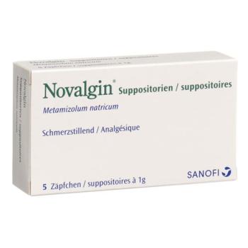 Novalgin Supp 1 g adults 5 pcs