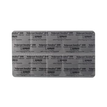 Valproate Sandoz Ret Tabl 500 mg 60 pcs