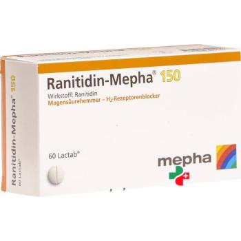 Ranitidin Mepha 150 mg 60 tablets