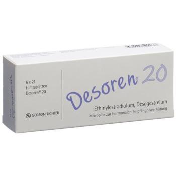 Desoren 20 film tablets 6 x 21 pcs