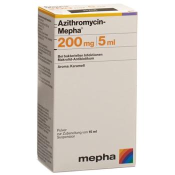 Azithromycin-Mepha Plv 200 mg/5ml for the preparation of a suspense