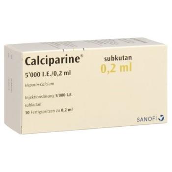 Calciparine Inj L&ouml;s 5000 U/0.2ml s.c. 10 ready-to-use sprays 0.2 ml