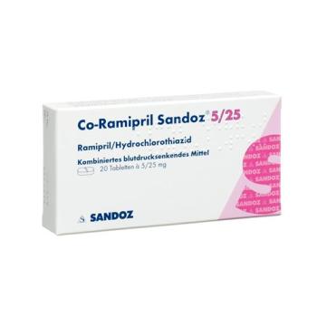 Co-Ramipril Sandoz Tabl 5/25 100 pcs