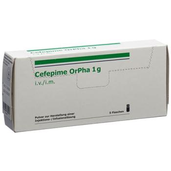 Cefepime Orpha Trockensubstanz 1 g 5 Durchstechflasche