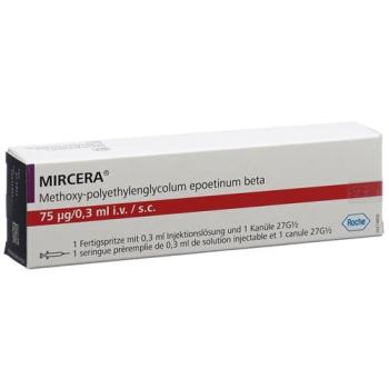 Mircera Inj L&ouml;s 75 mcg/0.3 ml Fertspr