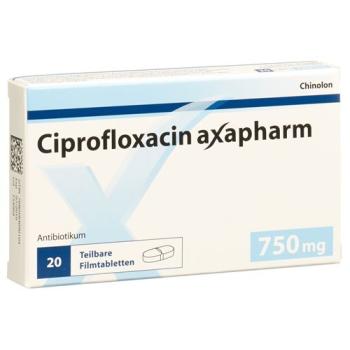 Ciprofloxacin Axapharm Filmtabl 750 mg 20 pcs