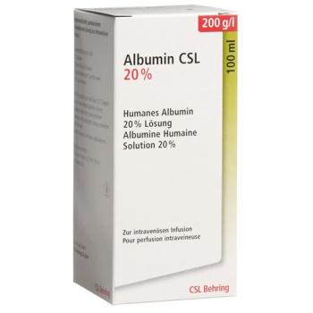 Albumin CSL Inf Loes 20% 100ml