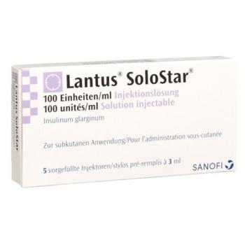 Lantus Inj L&ouml;s 100 U/ml SoloStar Pen 5 Amp 3 ml