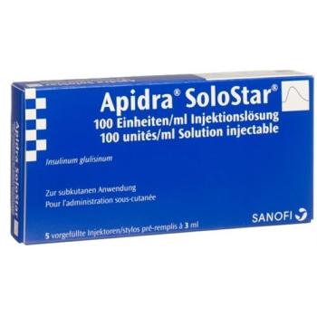 Apidra SoloStar Inj L&ouml;s 5 Fertpen 3 ml