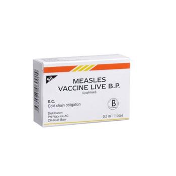 Measles Vaccine live dry sub with Solvens Amp 0.5 ml