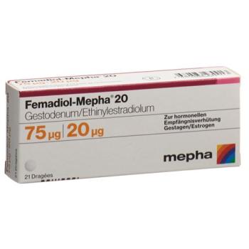 Femadiol-Mepha 20 Drag 21 pcs