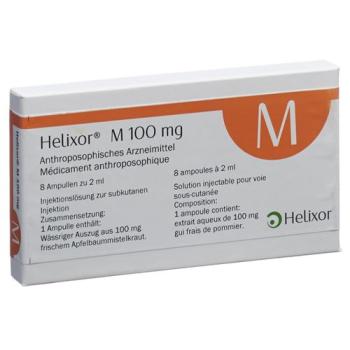 Helixor M Inj L&ouml;s 100 mg Amp 8 pcs