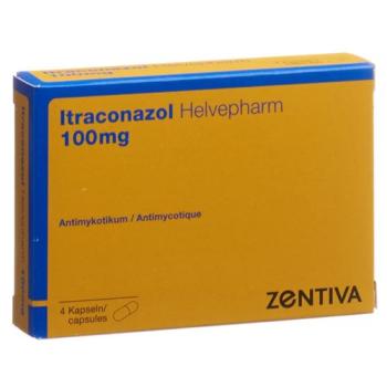 Itraconazole Helvepharm 4 Capsules 100 mg Blist 4 pcs