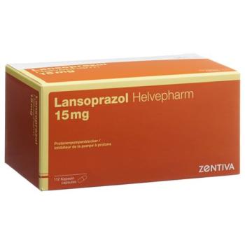 Lansoprazole Helvepharm Kaps 15 mg 112 pcs