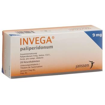 Invega Ret Tabl 9 mg 28 pcs