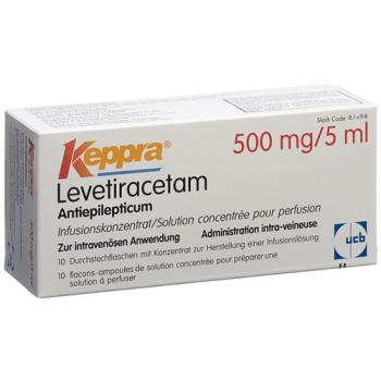 Keppra Inf Conc 500mg/5ml 10 fluff 5ml
