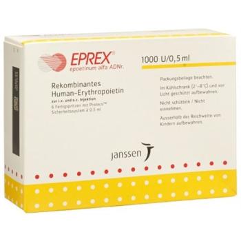 Eprex Inj L&ouml;s 1000 IU/0.5ml with security system (Protecs) 6 Fe