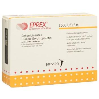 Eprex Inj L&ouml;s 2000 IU/0.5ml with security system (Protecs) 6 Fe