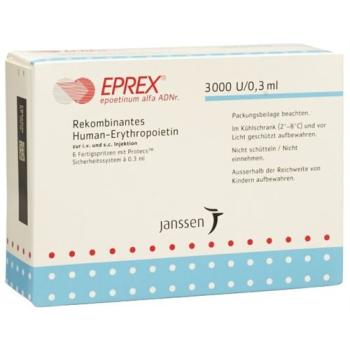 Eprex Inj L&ouml;s 3000 IU/0.3ml with security system (Protecs) 6 Fe