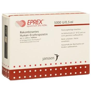 Eprex Inj L&ouml;s 5000 IU/0.5ml with security system (Protecs) 6 Fe