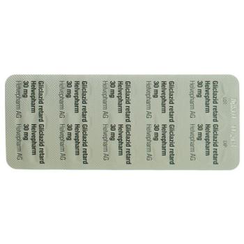 Gliclazide retard Helvepharm Ret Tabl 30 mg 120 pieces