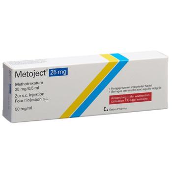 Metoject Inj L&ouml;s 25 mg/0.5ml Fertspr 0.5 ml